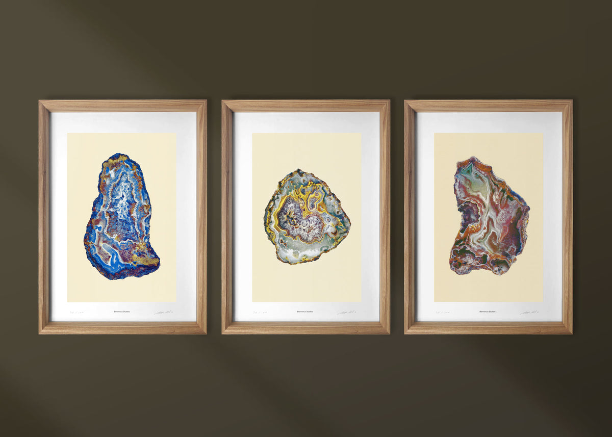Kunstdrucke Mountain Treasures – 3er-Set