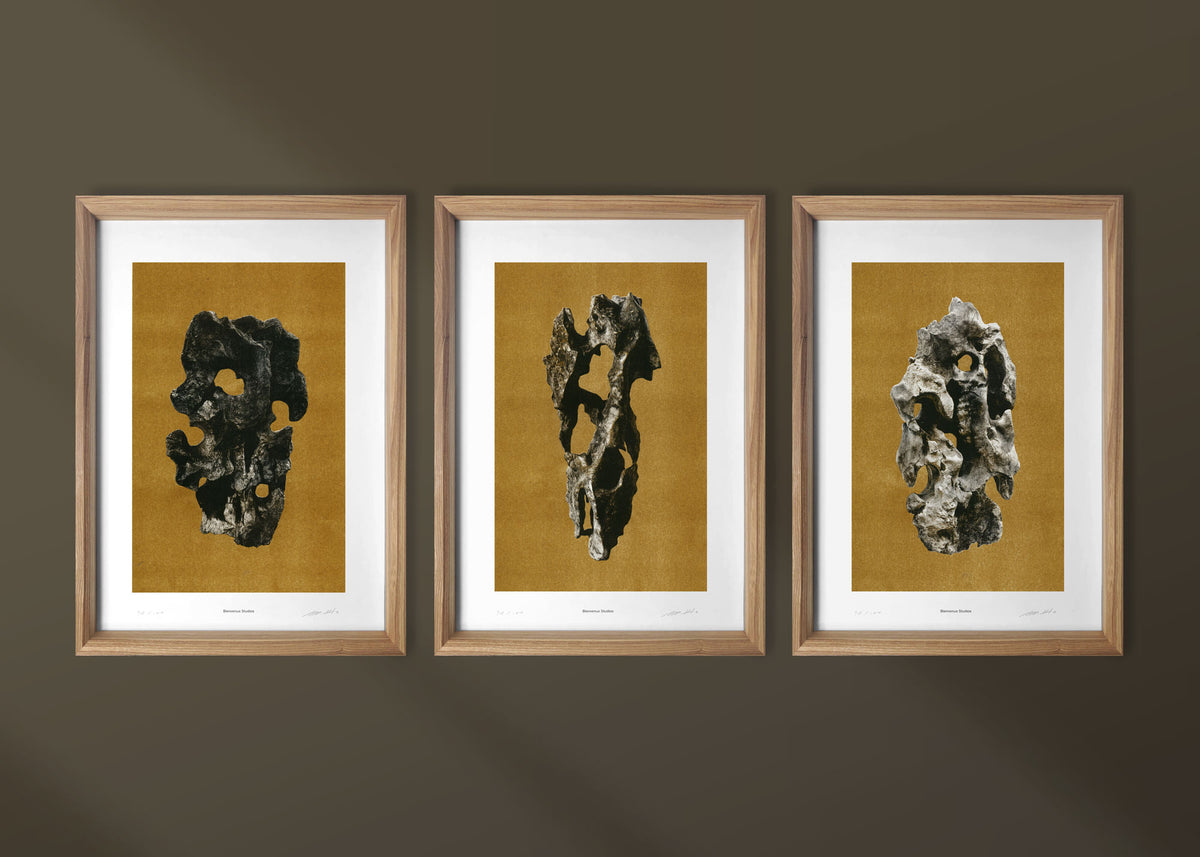 Kunstdrucke Viewing Stones – 3er-Set