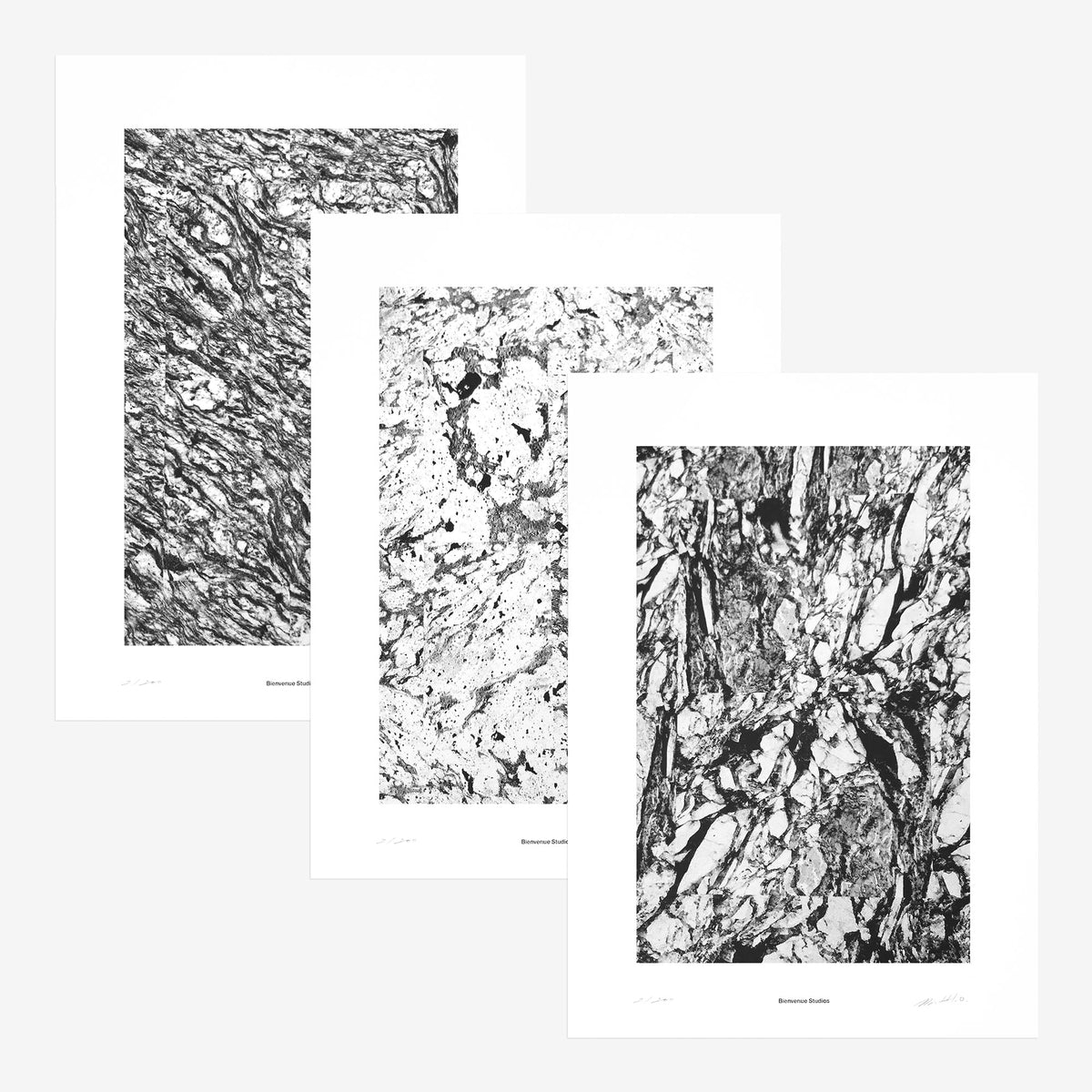 Kunstdrucke Black Reflection – 3er-Set