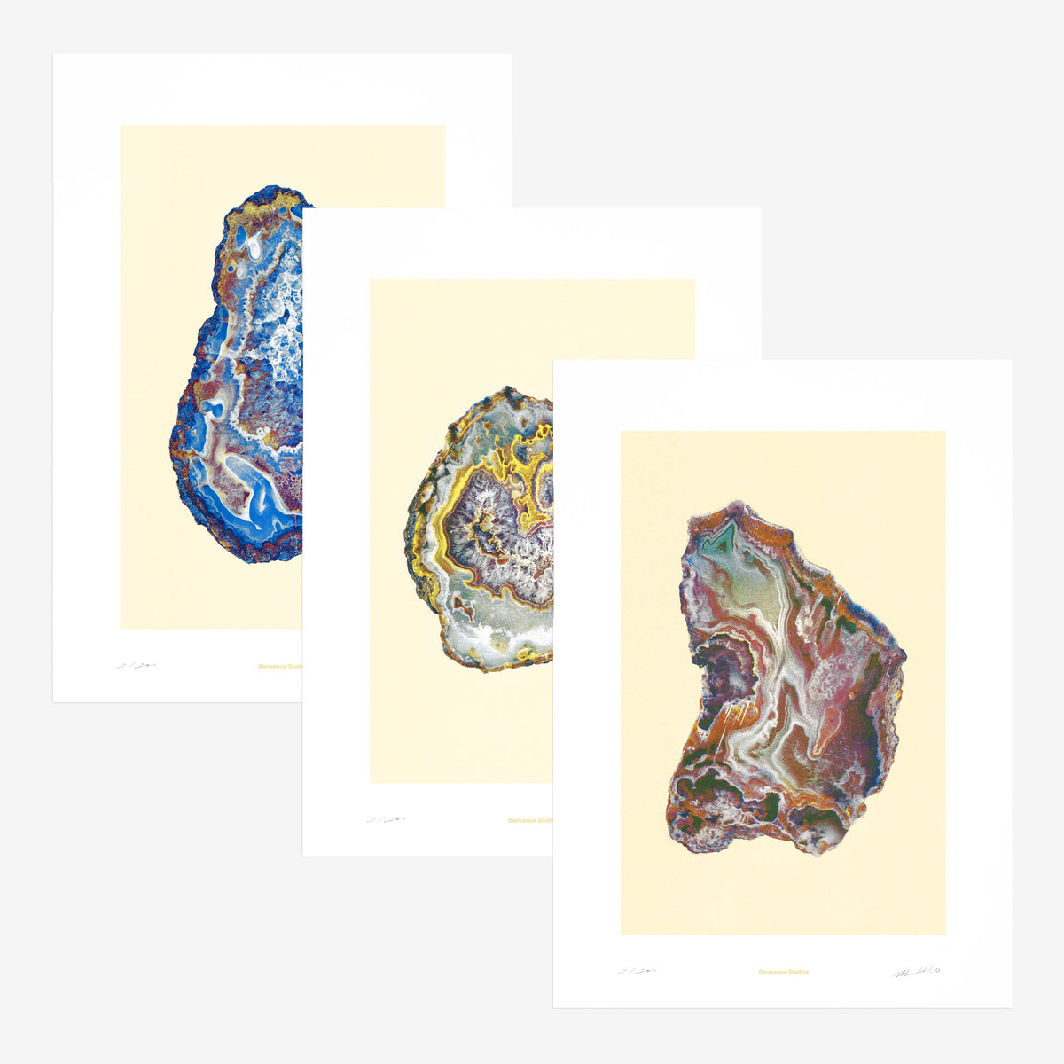 Kunstdrucke Mountain Treasures – 3er-Set