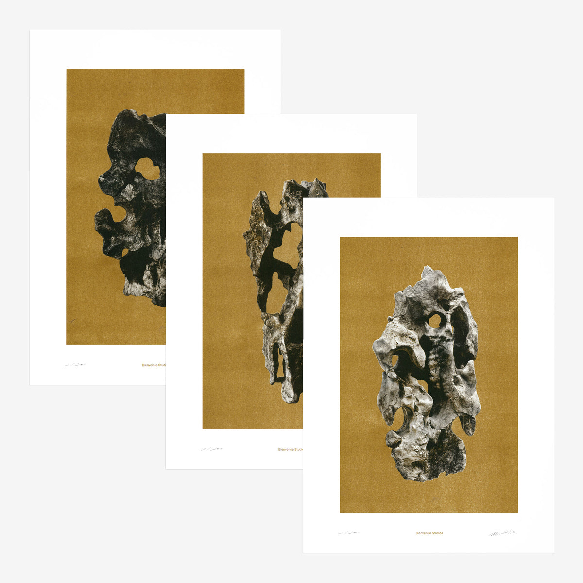 Kunstdrucke Viewing Stones – 3er-Set