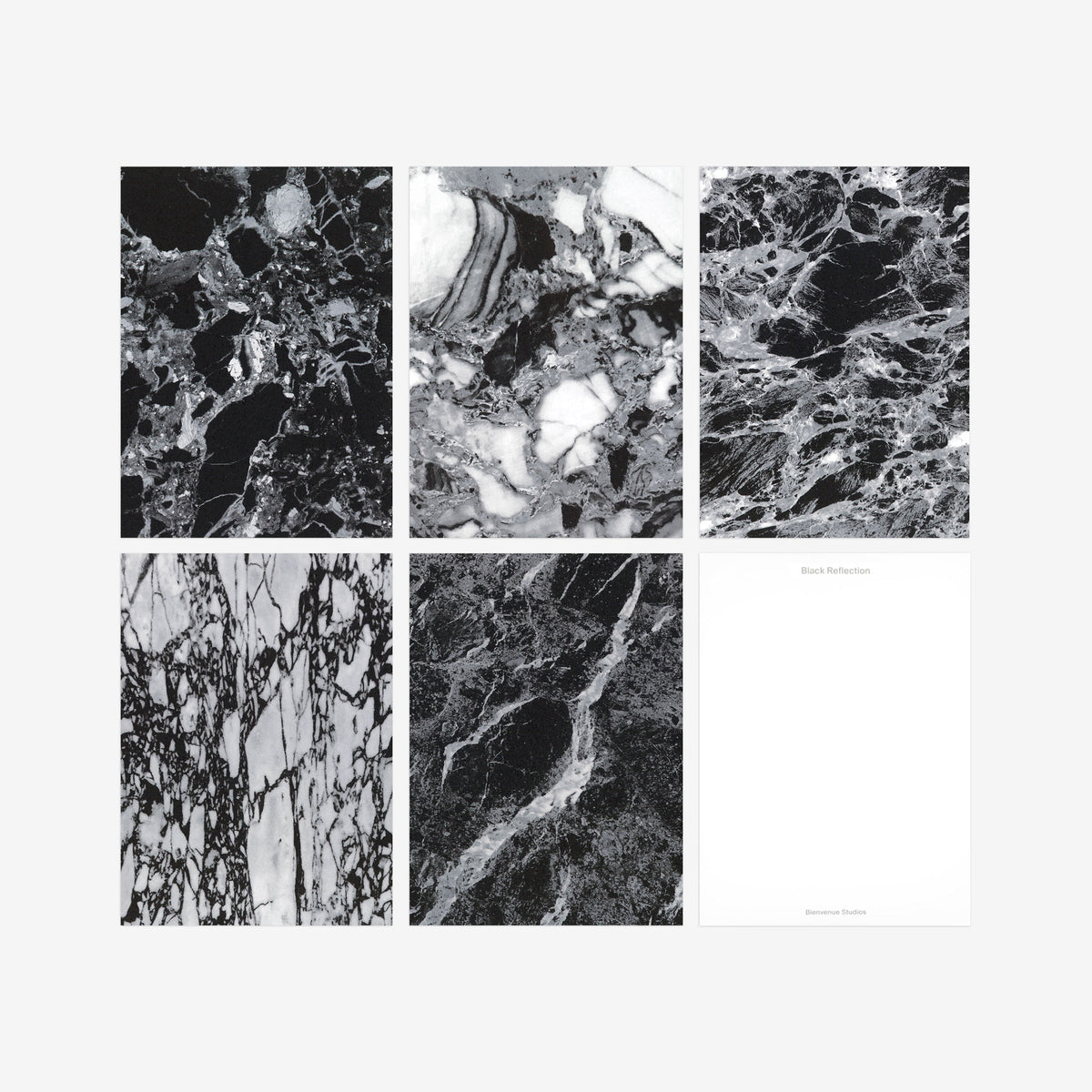 Kartenset N° 1 – Black Reflection